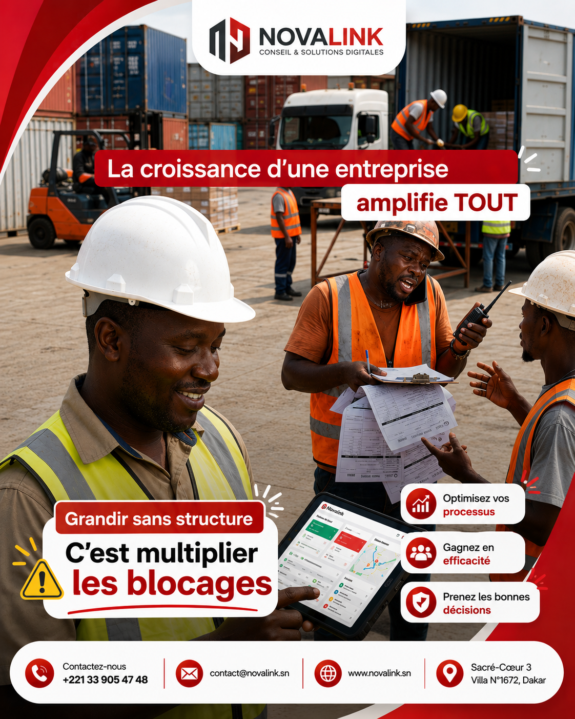 Visuel Novalink Grandir sans structure